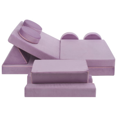 Modulare Kindersofa und Großbausteine-Set 2-in-1